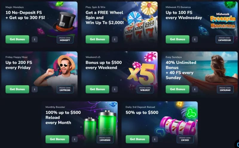 Exclusive LuckyWins casino bonus offer